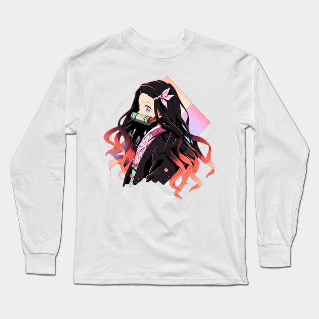 nezuko Long Sleeve T-Shirt by skatermoment